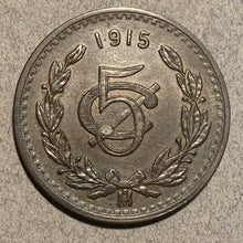 Mexico, 1915,  5 centavos, XF