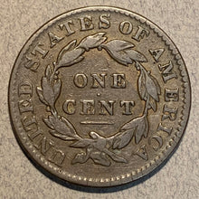 1833, F18  Coronet Head Large Cent, minor problems