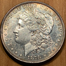 1878 8TF Morgan Dollar Top 100 VAM 9, AU58, prooflike fields, but cleaned with hairlines.