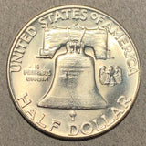 1962-D Franklin Half Dollar, Grade= MS65
