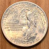 Stone Mountain Commemorative 1925 Half  MS64, with exceptional luster. Memorial to the Valor of the Soldiers of the South. Generals Robert E Lee and Jackson, mounted on obv. Exact coin imaged.