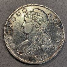 1834 Cap Bust Half Dollar, VF, polished