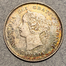 1880 H, Canada 5 cent Silver, AU