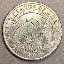 1834 Cap Bust Half Dollar, VF, polished