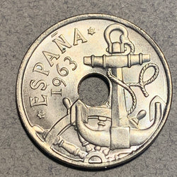 Spain, 1963(63), 50 Centimos, BU, KM777