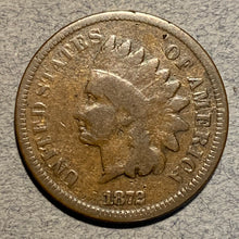 1872 Indian Cent, Grade=  VG, a few tiny field ticks