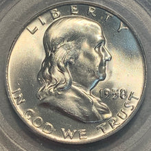 1958-D Franklin Half Dollar, PCGS MS64FBL