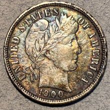 1900-O Barber Dime, XF, corroded