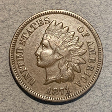 1871 Indian Head Cent, VF choice
