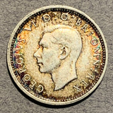 Great Britain, 1941, 3 pence, AU nice toning on dated side
