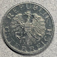 Austria, 1950, 5 groschen, Proof, KM2875, Exact coin imaged.