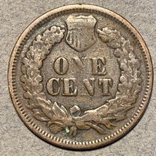 1872 Indian Cent, Grade=  VG, small scratch at top of obv