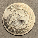 1820 Capped Bust Dime, Grade= VG, cleaned