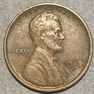 1910-S Lincoln Cent, Grade= XF
