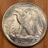 1942 D Walking Liberty Half Dollar, MS64