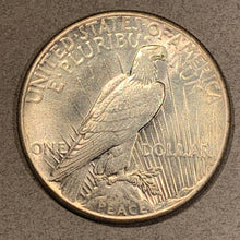 1928 Peace Dollar, AU58
