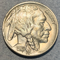 1920-D Buffalo Nickel MS64, many very fine die cracks throughout