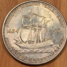 Huguenot Commemorative 1924 Half Dollar, AU