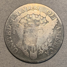 1806 Capped Bust Half Dollar, G6 pointed 6, stem through claw