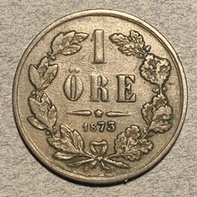 Sweden, 1873,  1 ore,  F, KM728  - ERROR SVFRIGES