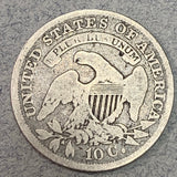 1835 Capped Bust Dime, Grade= VG10