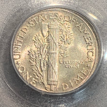 1945 Mercury Dime, PCGS MS63 Mint Error - Tilted Partial Collar, Liberty Head dime
