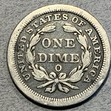 1845-O Seated Liberty Dime, Grade= VF