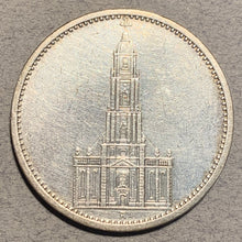 Germany, 1935A, 5 reichsmark, XF dipped, KM83, Potsdam church .900 silver