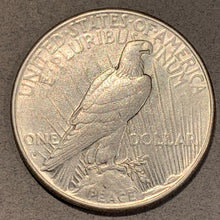 1928 S Peace Dollar, Grade= AU, cleaned