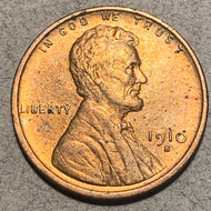 1910-S Lincoln Cent, Grade= AU58, minor problems