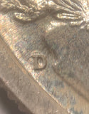 1942 D over D? Walking Liberty Half Dollar, MS63PQ, odd  mintmark printed over what appears a light D