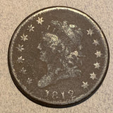 1812, F Classic Head large cent, heavy corrosion