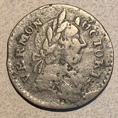 1787 1788? Vermont Cent, VF/F typical weak dates side