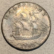 US/Washington, 1793  Half Cent  XF, ship on rev with lettered edge - numerous tiny rim bruises on both sides. Exact coin imaged. This coin ships for free.