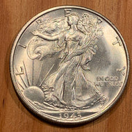 1943 S Walking Liberty Half Dollar, MS64 PQ