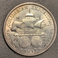 Columbian Commemorative Half Dollar 1892, MS63 lightly cleaned