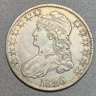 1826 Capped Bust Half Dollar, XF