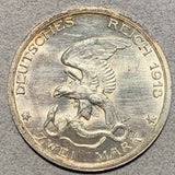 Germany, Prussia, 1913A - 2 Mark - UNC, hairlines in fields
