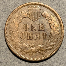 1876 Indian Cent, Grade= VF, cleaned