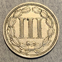 1881, AU Three Cent Nickel Piece