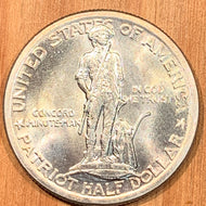 Lexington Concord Commemorative 1925 Half Dollar, MS63