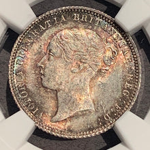 Great Britain, 1872,  6 pence,  NGC MS 65, pretty toning