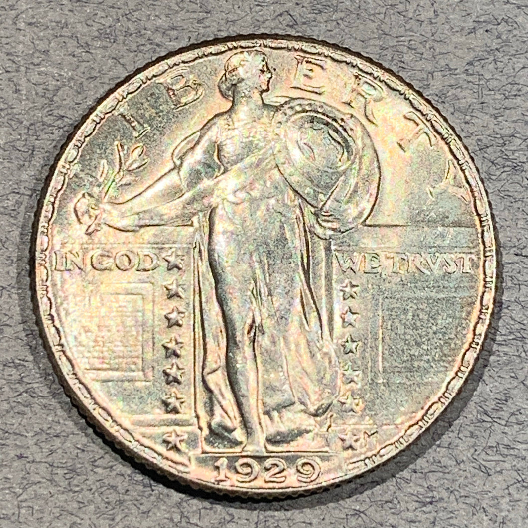 1929 Standing Quarter, MS64FH