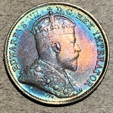 1904, Canada 5 cent silver, XF, beautiful toning