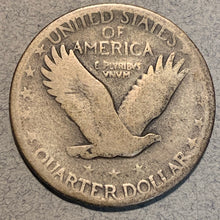 1927-S Standing Quarter, Grade= G6