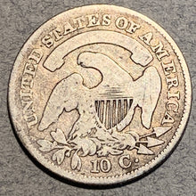 1831 Capped Bust Dime, Grade= VG, cleaned