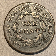 1825, F18  Coronet Head Large Cent. Dark porous surfaces