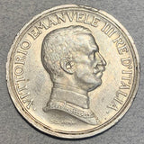 Italy, 1915, 2 lira,  XF