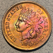 1879 Indian Cent, MS64RB, beautiful toning