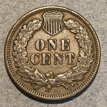 1894 Indian Cent, Grade= F, Repunched date error, FS-01-1894-301, Snow 1. Many scratches on obverse
